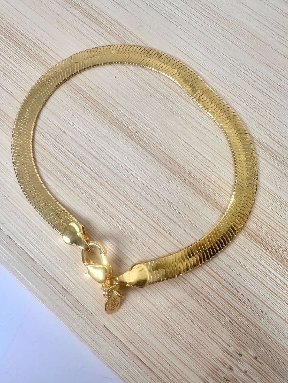 💛Premier Designs Gold Tone Herringbone Bracelet